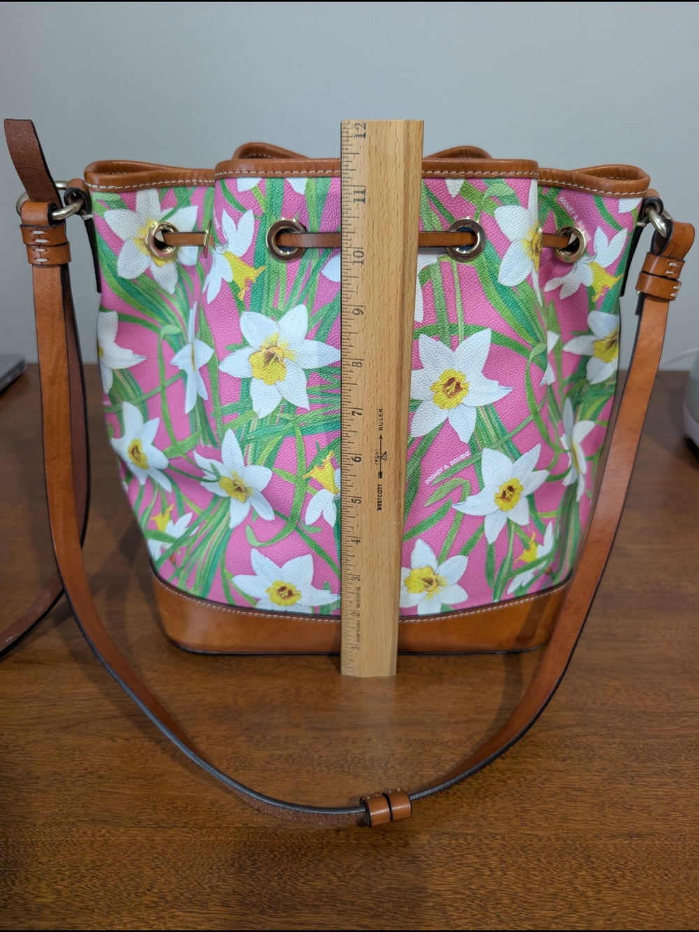 Dooney And Bourke Daffodil Drawstring Bucket Bag - Picture 3 of 6